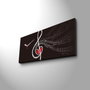 Wallity Reloj de Pared Decorativo de Lienzo Multicolor 30 x 70 cm